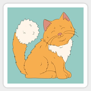 Cute Ginger Cat Sticker